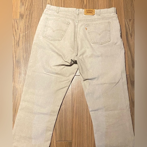 Vintage Orange Tab Levi’s  Beige Denim Jeans - Picture 2 of 3